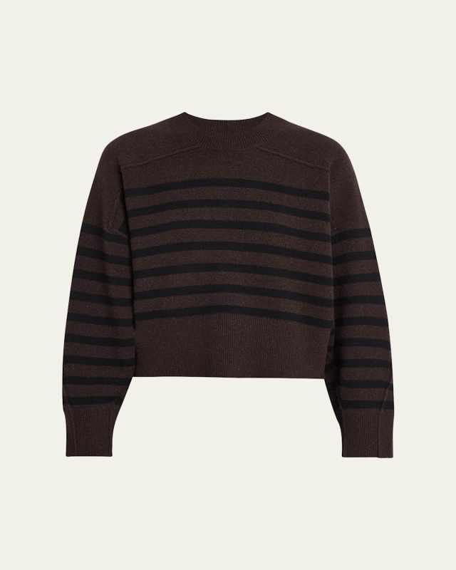 Bridget Stripe Seamed Crewneck Sweat